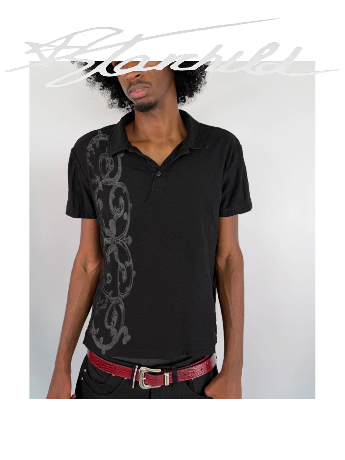 slub polo (gridiron)